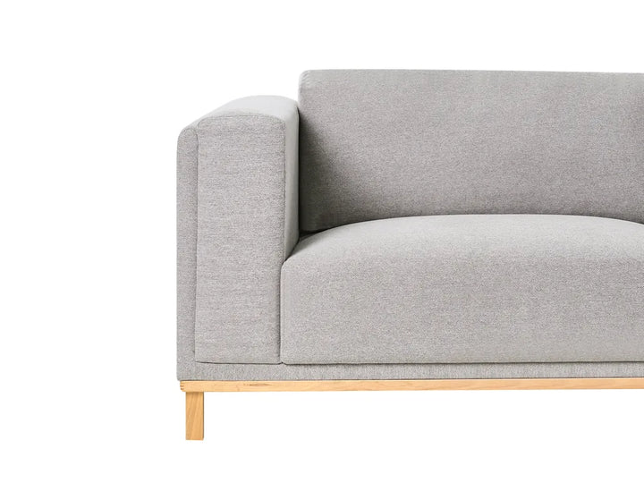 Corner Sofa 5 Seater Fabric Grey Left Hand Josanna