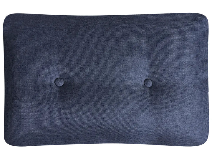 Corner Sofa Bed 4 Seater Fabric Navy Blue with Storage Left Hand Skiatook
