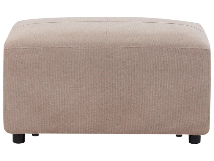 Corner Sofa 4 Seater Fabric Taupe with Ottoman Left Hand Olva