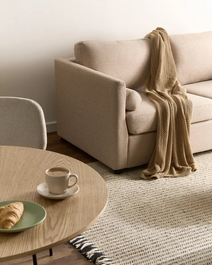 Sofa Bed Fabric Beige Callum