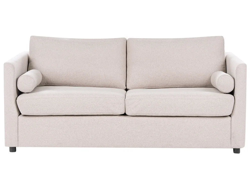 Beige sofa on a white background