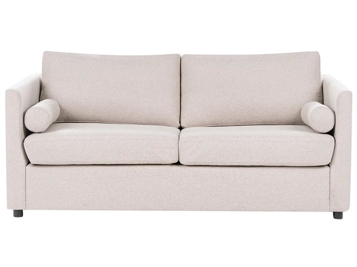 Beige sofa on a white background
