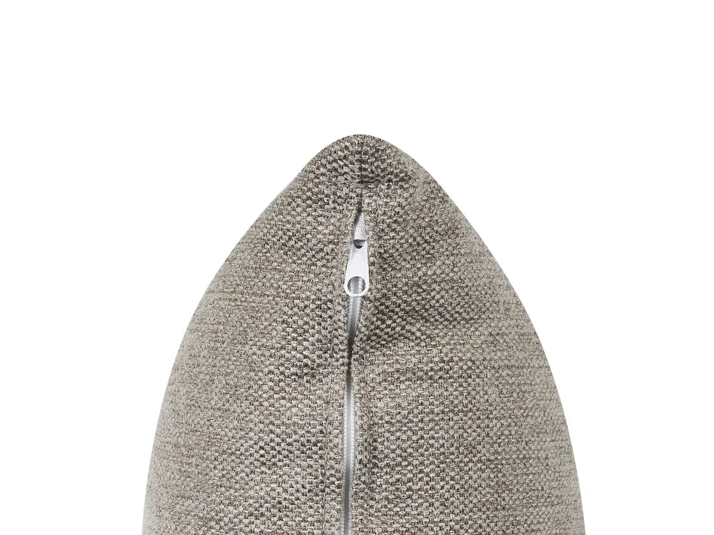 Corner Sofa Bed 3 Seater Fabric Taupe with Storage Left Hand Vardie