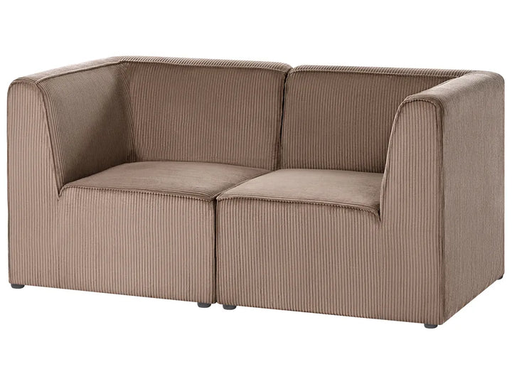 Modular Sofa 2 Seater Corduroy Sand Beige Ilkeston