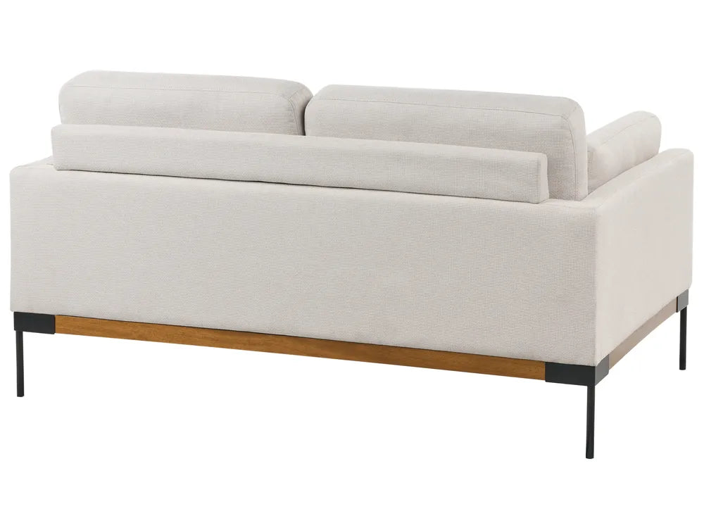 Sofa 2 Seater Fabric Light Beige Kiersten