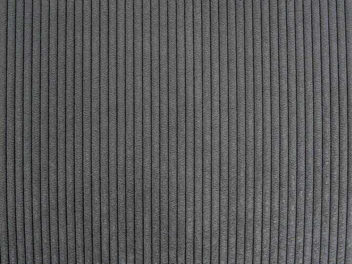 Corner Sofa Bed 3 Seater Corduroy Dark Grey with Storage Right Hand Deantrei