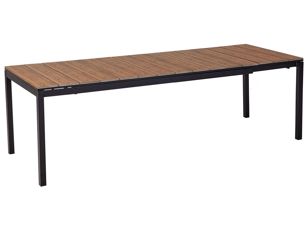 Tofane Extending Garden Dining Table 198/248 cm 90 cm Brown