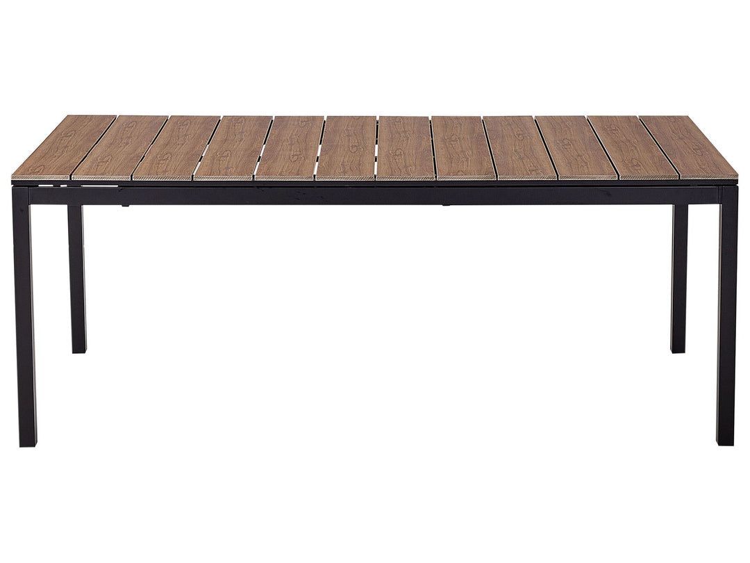 Tofane Extending Garden Dining Table 198/248 cm 90 cm Brown