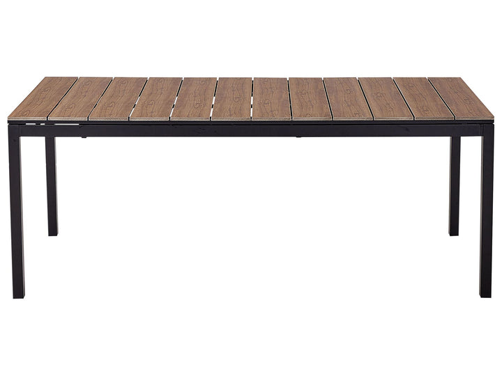 Tofane Extending Garden Dining Table 198/248 cm 90 cm Brown