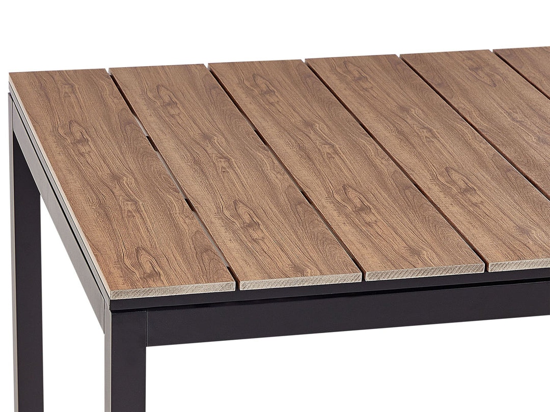 Tofane Extending Garden Dining Table 198/248 cm 90 cm Brown