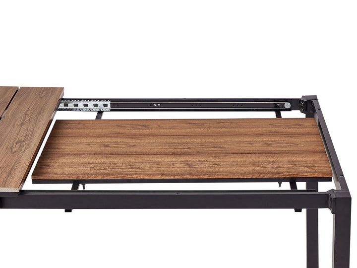 Tofane Extending Garden Dining Table 198/248 cm 90 cm Brown