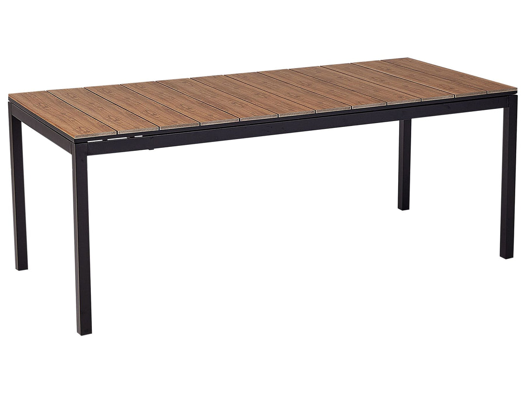 Tofane Extending Garden Dining Table 198/248 cm 90 cm Brown