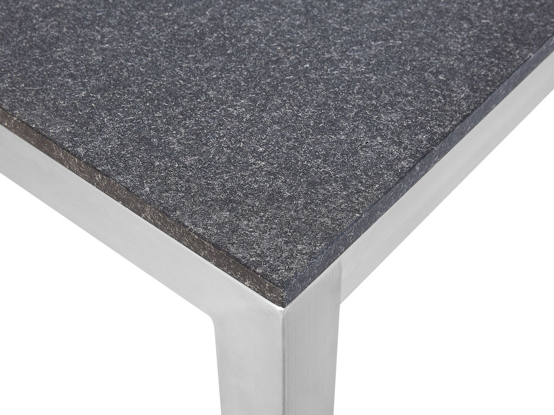 Grosseto Garden Dining Table 180 cm 90 cm Flamed Granite Graphite Grey