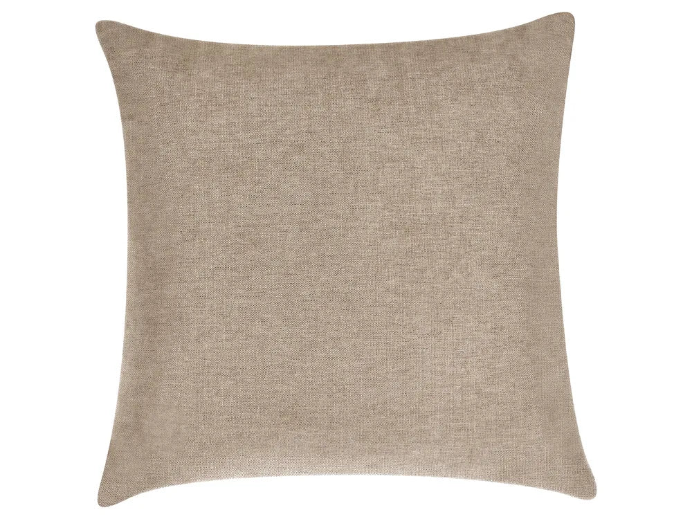 Corner Sofa 3 Seater Chenille Light Brown Left Hand Danva