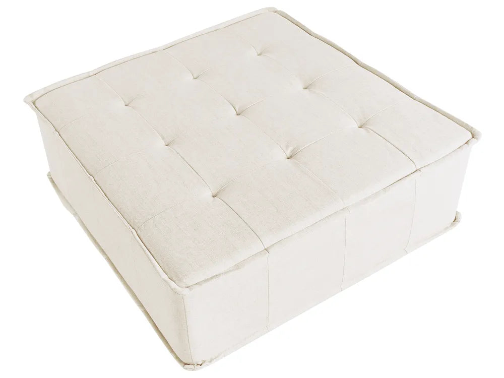 Modular Sofa 2 Seater Fabric Off-White Oxford