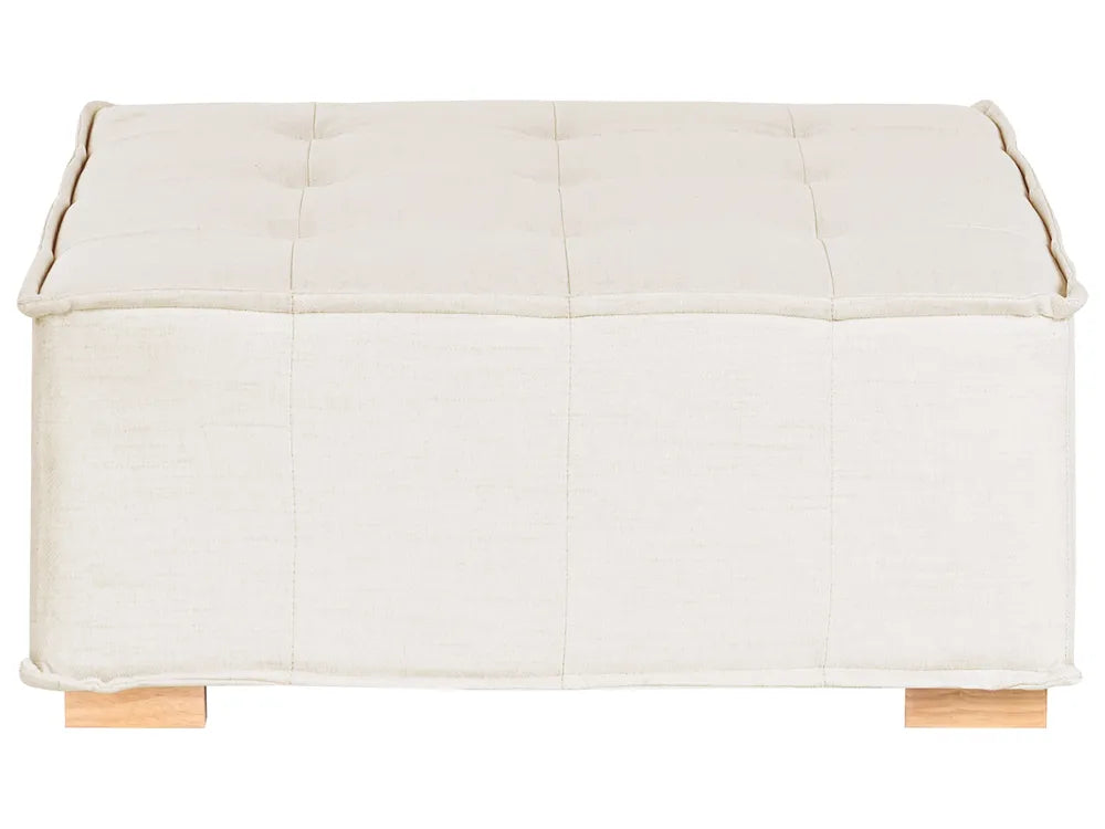 Modular Sofa 2 Seater Fabric Off-White Oxford