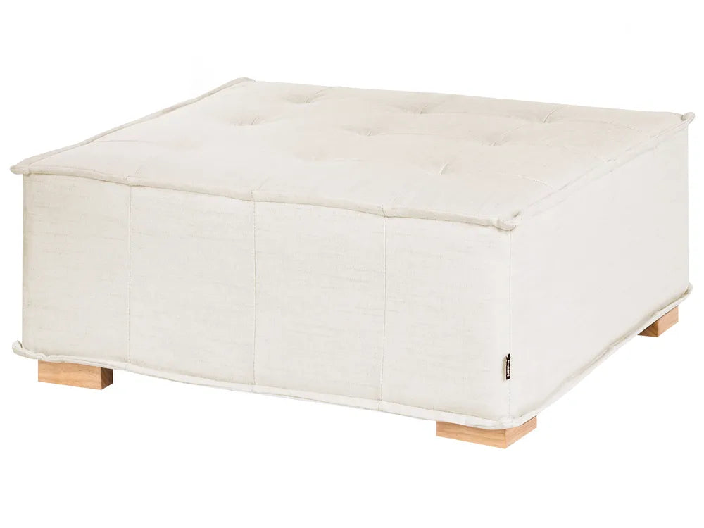 Modular Sofa 2 Seater Fabric Off-White Oxford