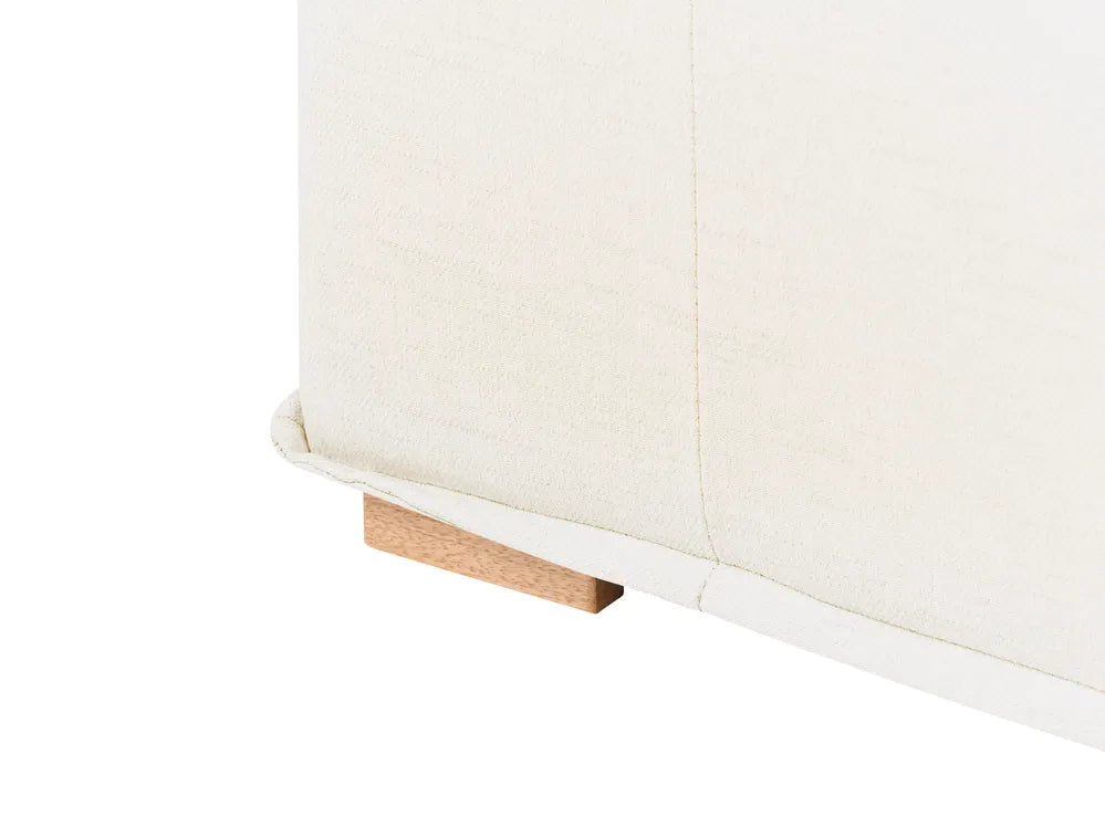 Modular Sofa 2 Seater Fabric Off-White Oxford