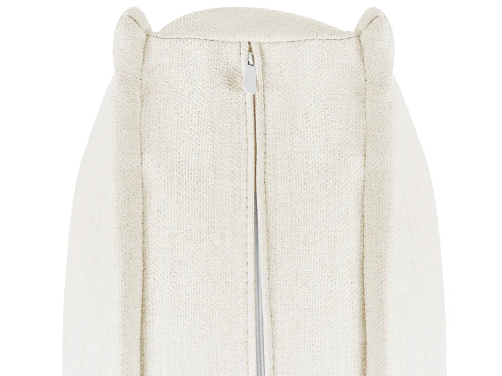 Modular Sofa 2 Seater Fabric Off-White Oxford