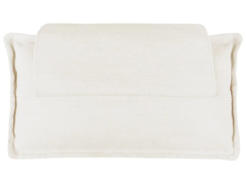 Modular Sofa 2 Seater Fabric Off-White Oxford