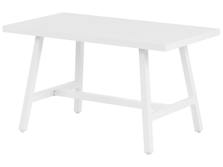 Fratte Garden Dining Table  120 cm 64 cm Metal White