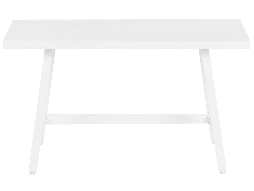 Fratte Garden Dining Table  120 cm 64 cm Metal White