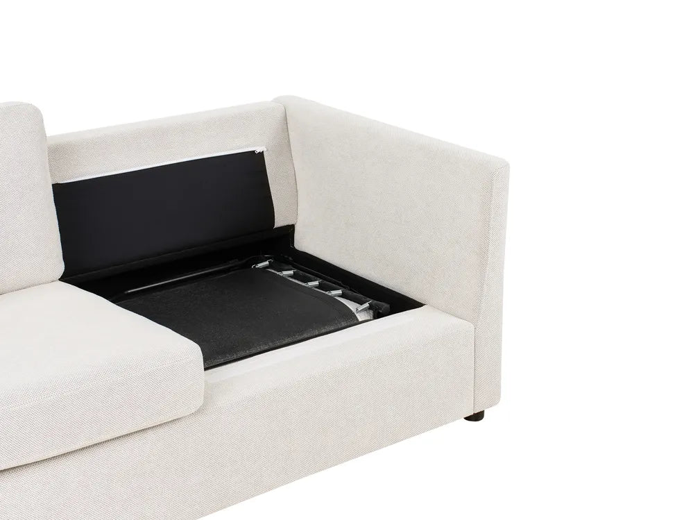 Sofa Bed Fabric Off-White Callum