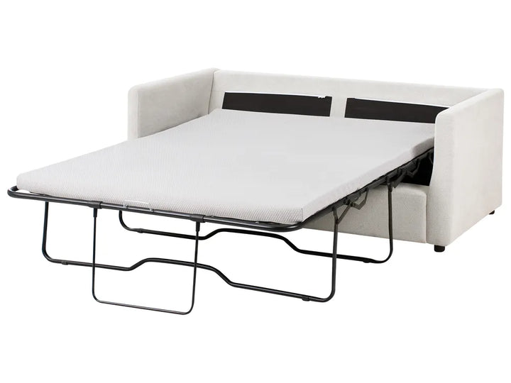 Sofa Bed Fabric Off-White Callum