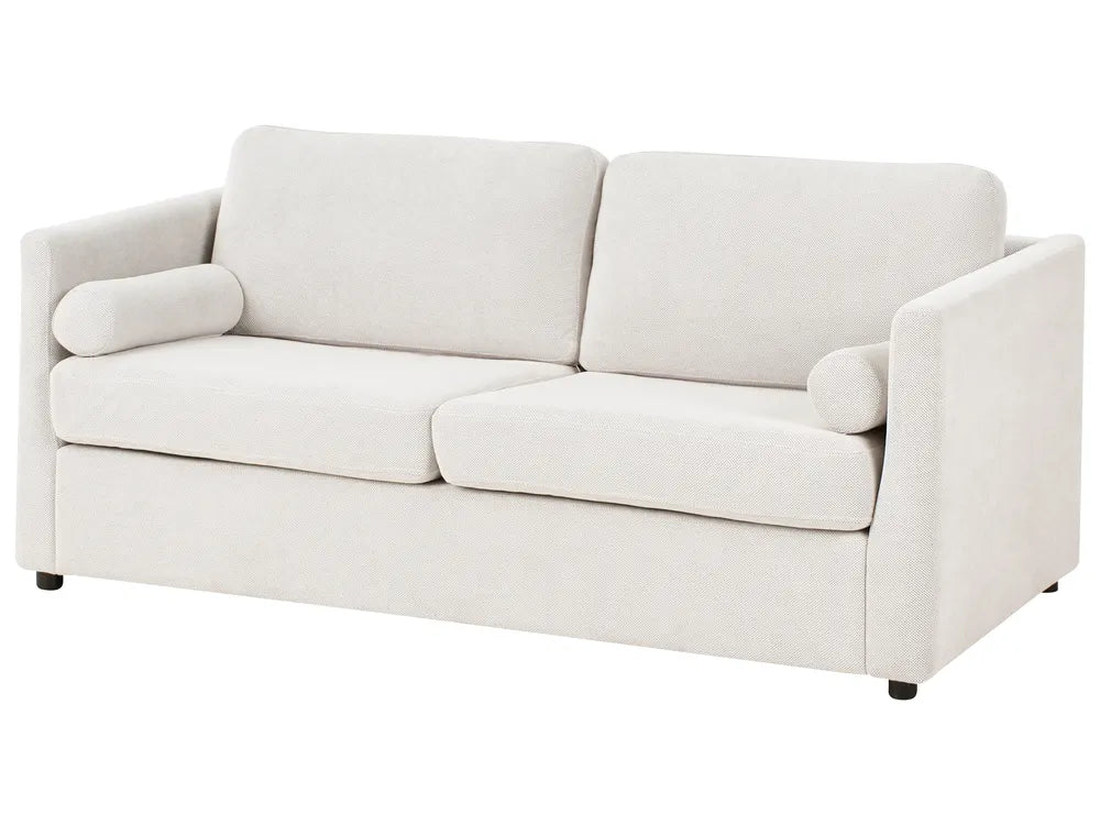 Sofa Bed Fabric Off-White Callum