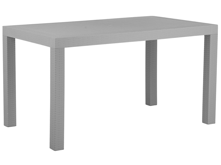 Fossano Garden Dining Table 140 cm 80 cm Light Grey