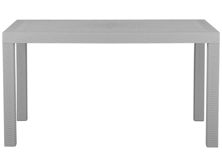 Fossano Garden Dining Table 140 cm 80 cm Light Grey