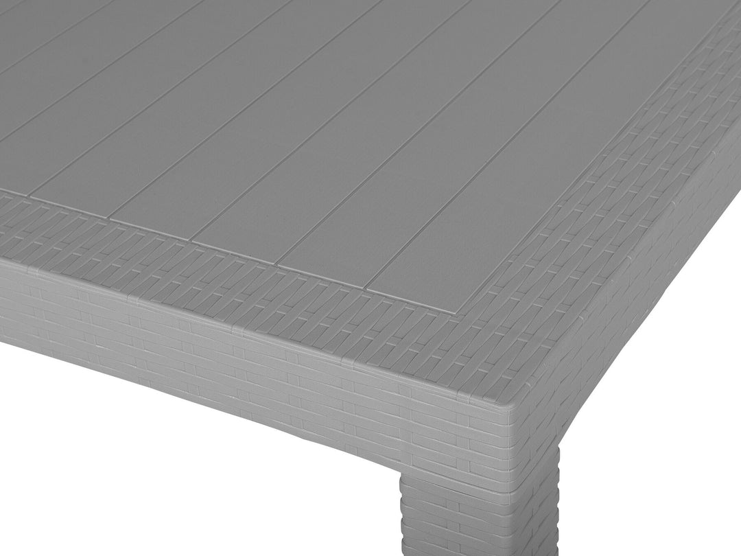 Fossano Garden Dining Table 140 cm 80 cm Light Grey