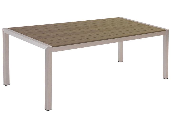 Vernio Garden Dining Table 180 cm 90 cm Metal Brown