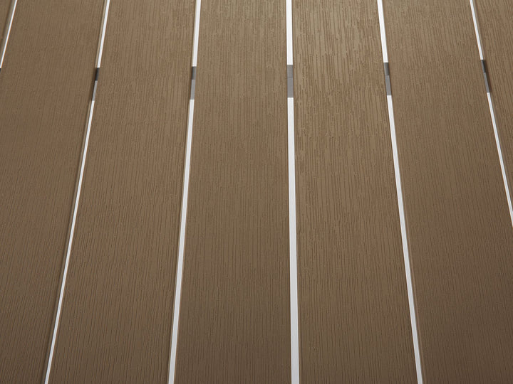 Vernio Garden Dining Table 180 cm 90 cm Metal Brown