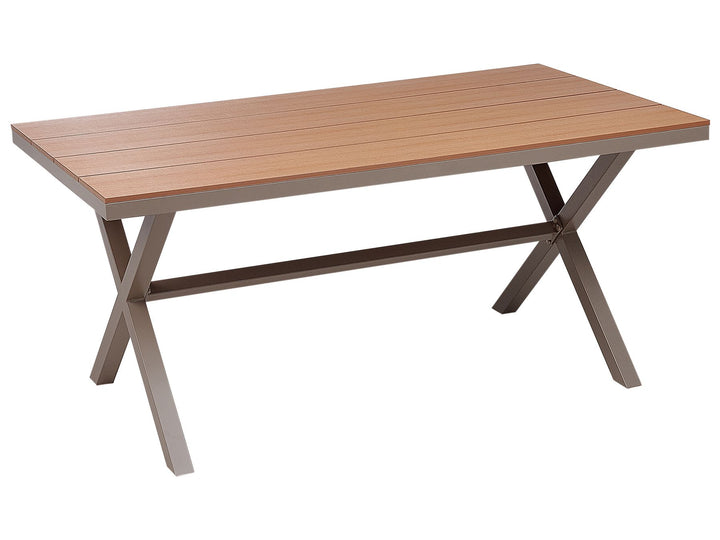 Tiano Garden Dining Table TIANO 160 cm 90 cm Metal Taupe