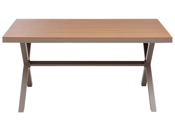 Tiano Garden Dining Table TIANO 160 cm 90 cm Metal Taupe