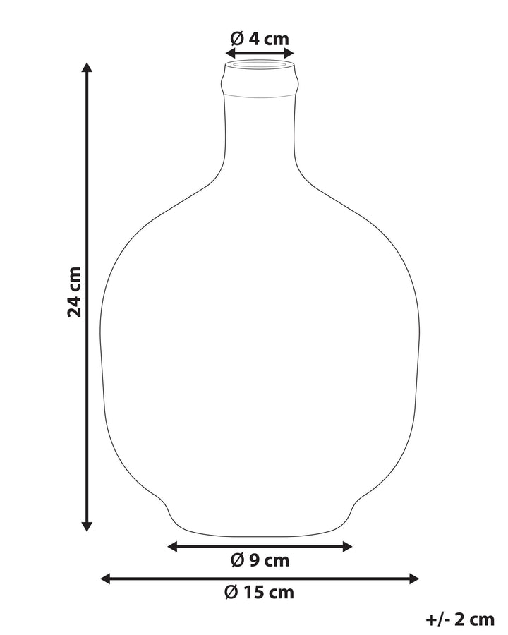 Paratha Decorative Vase Glass 24 cm Green