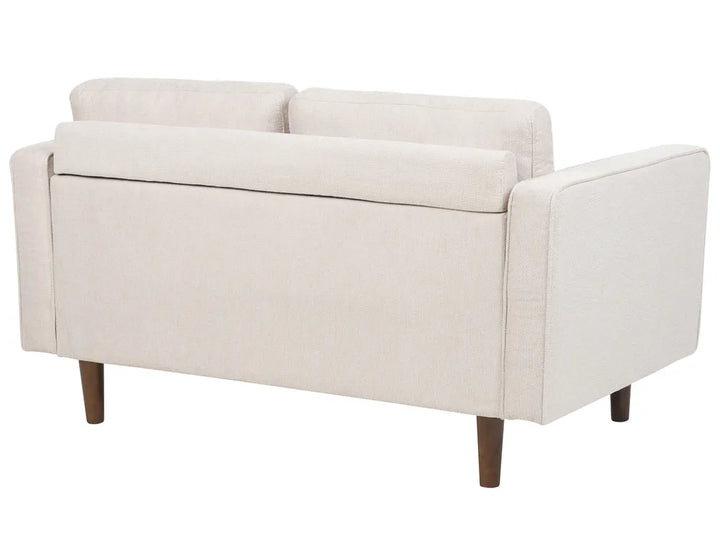 Sofa 2 Seater Fabric Light Beige Emryn