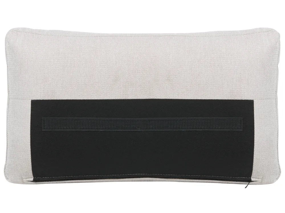 Sofa 2 Seater Fabric Light Beige Emryn