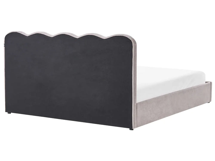 Ottoman Bed Chenille 180 x 200 cm (EU Super King) Taupe Airlia