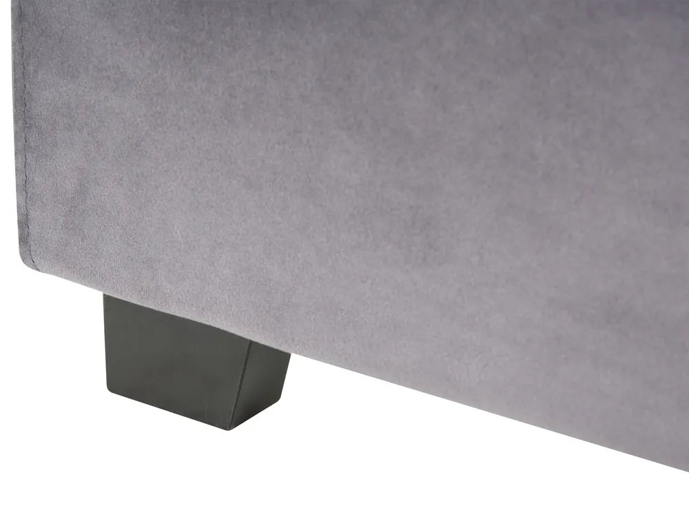 Bed Velvet 180 x 200 cm (EU Super King) Dark Grey Deilyn