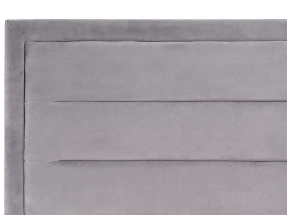 Bed Velvet 180 x 200 cm (EU Super King) Dark Grey Deilyn