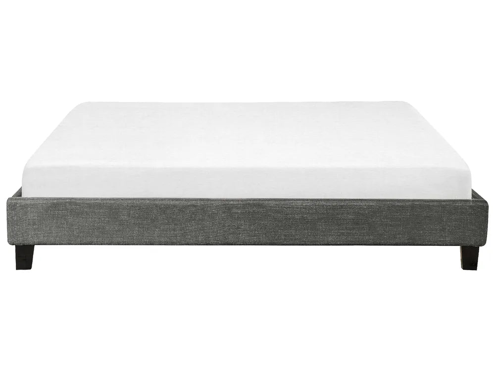 Bed without Headboard Fabric 180 x 200 cm (EU Super King) Grey Anterrio