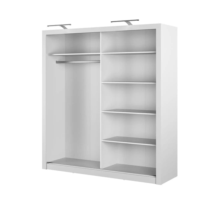 Karon Sliding Door Wardrobe White 200cm