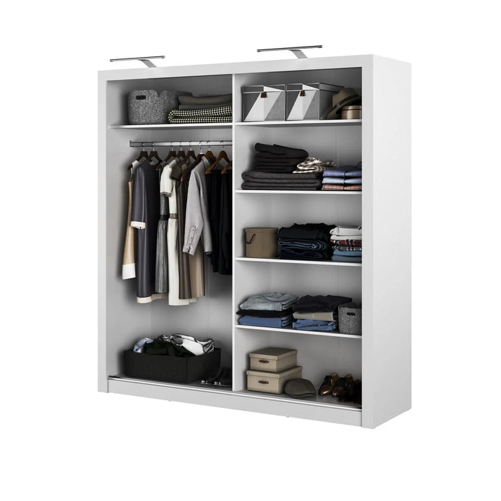 Karon Sliding Door Wardrobe White 200cm