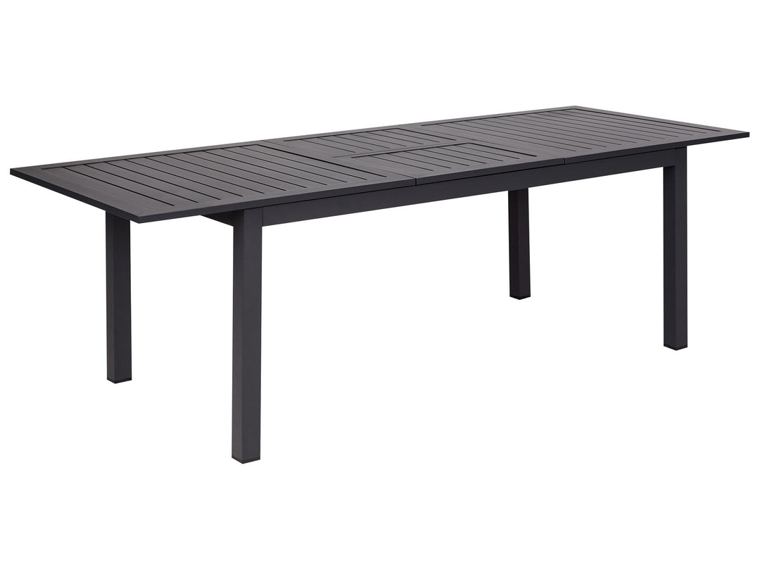 Skaloma Extending Garden Dining Table 180/240 cm 90 cm Metal Dark Grey