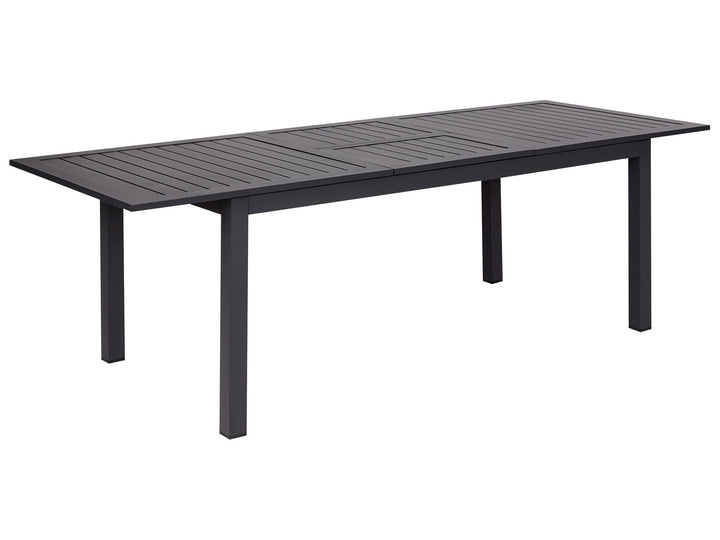 Skaloma Extending Garden Dining Table 180/240 cm 90 cm Metal Dark Grey