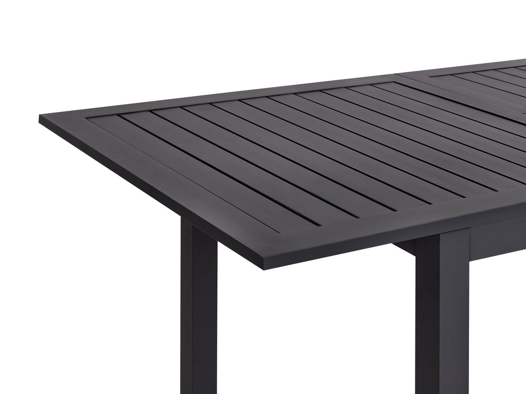 Skaloma Extending Garden Dining Table 180/240 cm 90 cm Metal Dark Grey