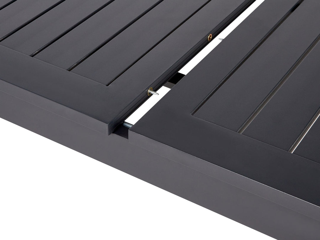 Skaloma Extending Garden Dining Table 180/240 cm 90 cm Metal Dark Grey