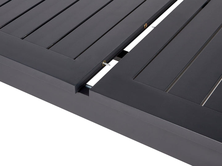 Skaloma Extending Garden Dining Table 180/240 cm 90 cm Metal Dark Grey